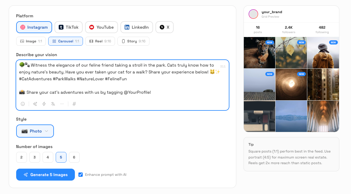 ScheduleWave AI content creation